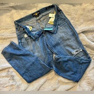 Lucky Brand Blue Distressed Women Jeans